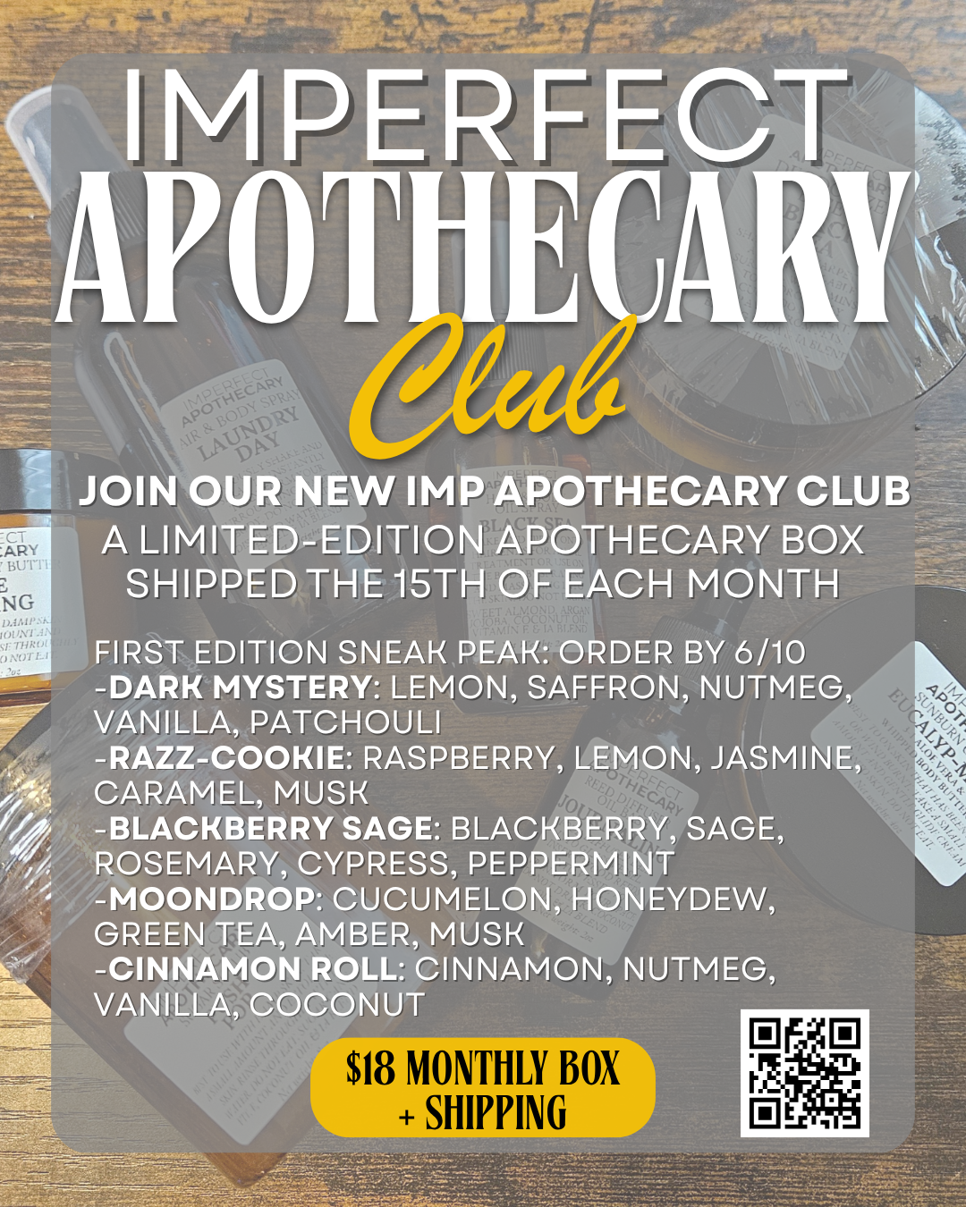 Imperfect Apothecary Box: Monthly Box
