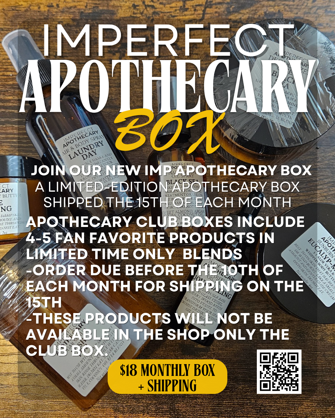 Imperfect Apothecary Box: Monthly Box